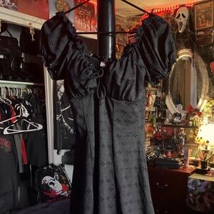 Heart & Heels Polyester Spandex Black Dress